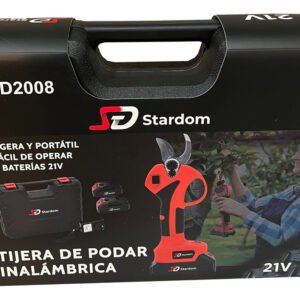 Tijera De Poda Inalámbrica 21v 25mm 2 Baterías Maletín - Image 6