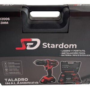 Taladro Atornillador Percutor 13mm Inalámbrico 2 Baterias - Image 5