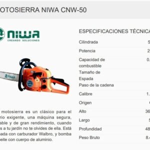 Motosierra Naftera 50cc Espada 50 Cm - Imagen 6