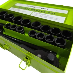 Caja Chapa Set Juego De Tubo 21 Alto Impacto Encastre 3/4 Hexagonal - Imagen 3